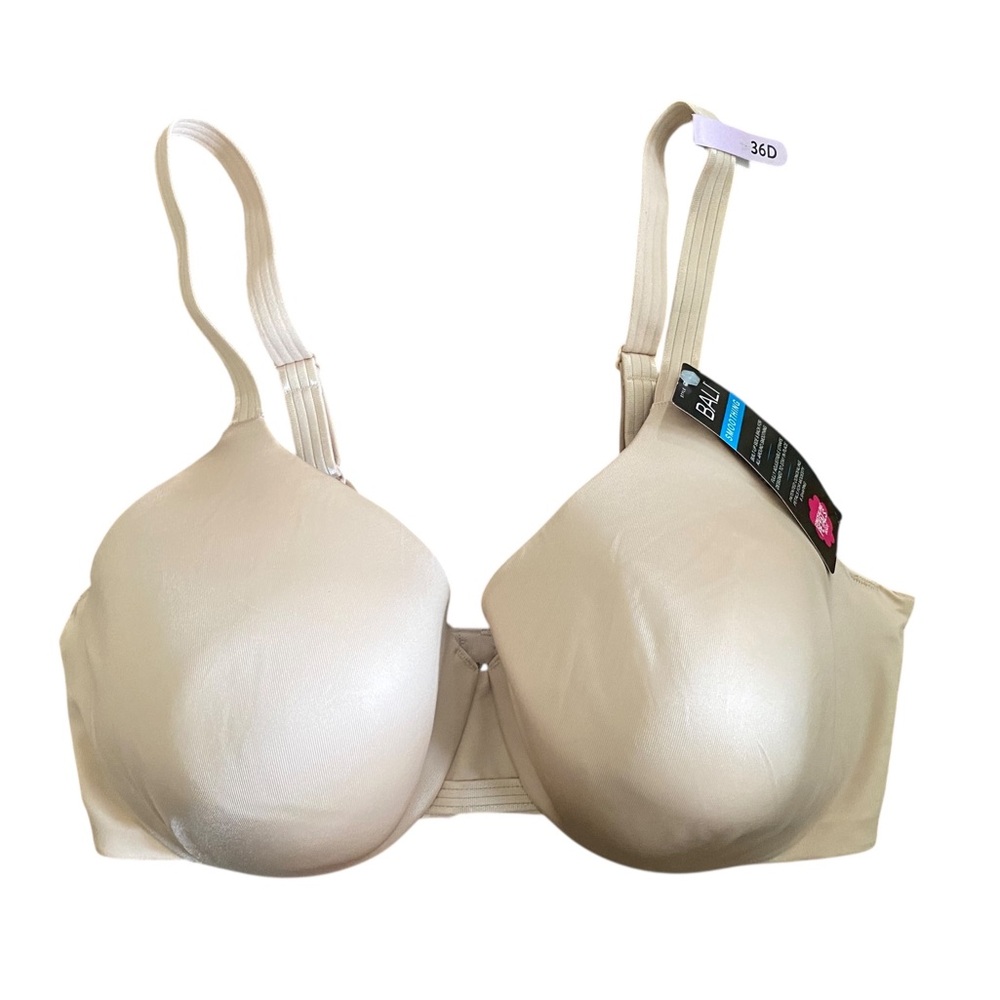 Bali Smoothing Full Coverage Beige Bra 36D